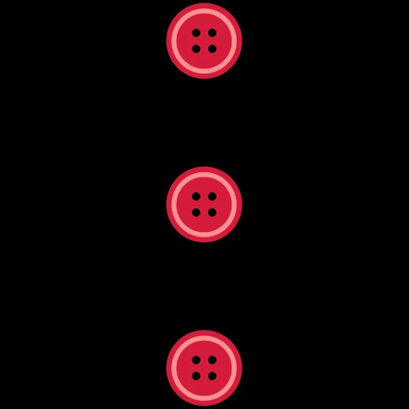 Rangée de boutons composée de trois boutons