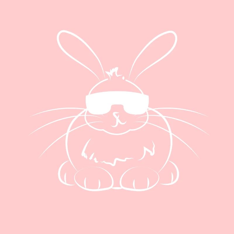 Hase cool mit Sonnenbrille