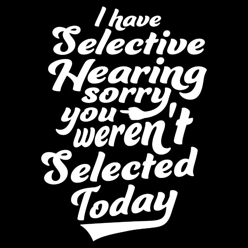 J’ai une audition sélective Tu n’as pas été sélectionné blague