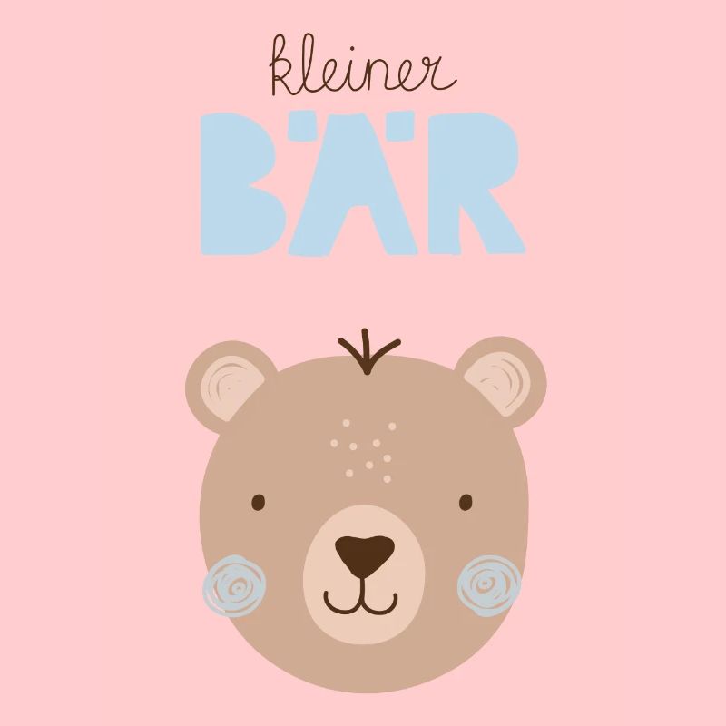 Kleiner Bär hellblau Junge Kinderzimmer Geburtstag