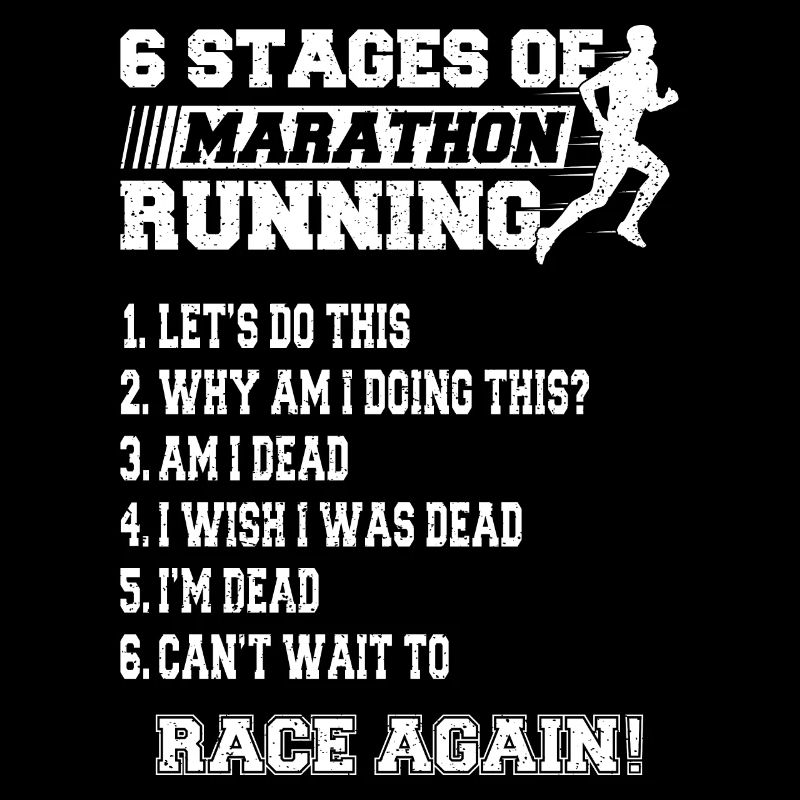 6 phases du marathon 42,2 km
