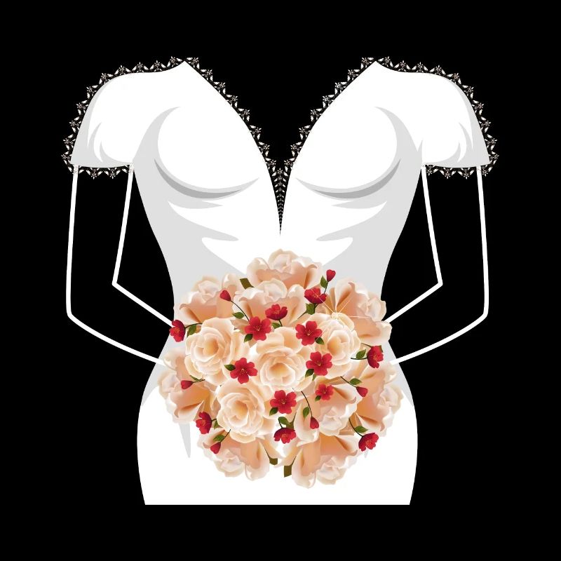Conception de douche nuptiale de robe de mariée pour la mariée