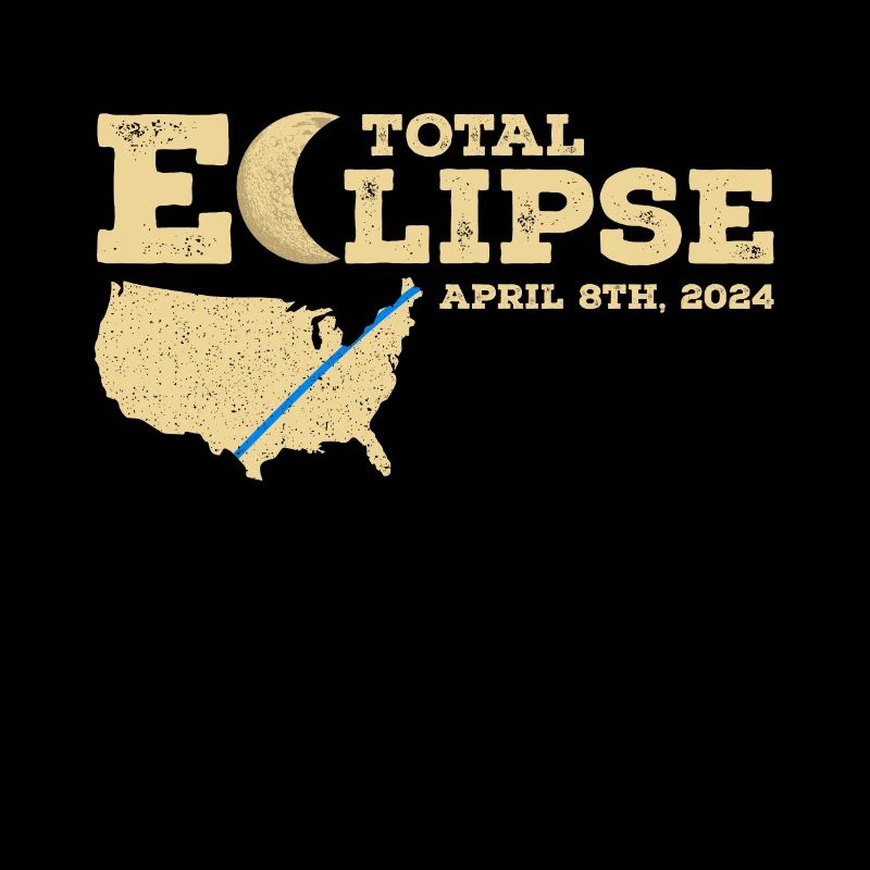 Eclipse solaire du 8 avril 2024 chemin du