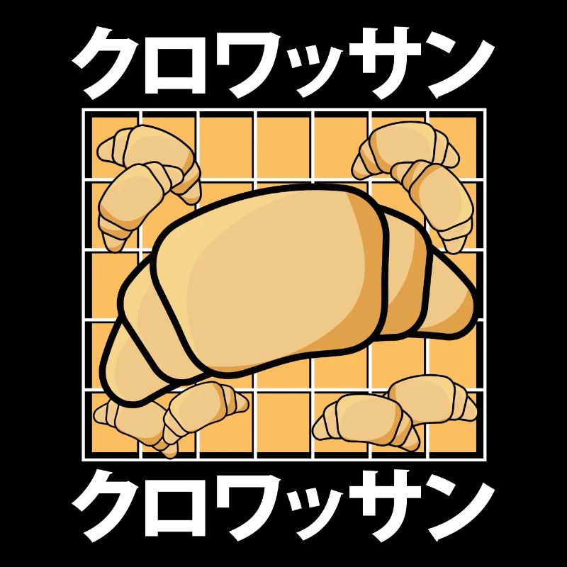 Süßes Kawaii croissant