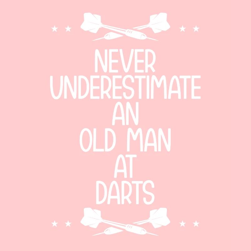 Old man at the darts
