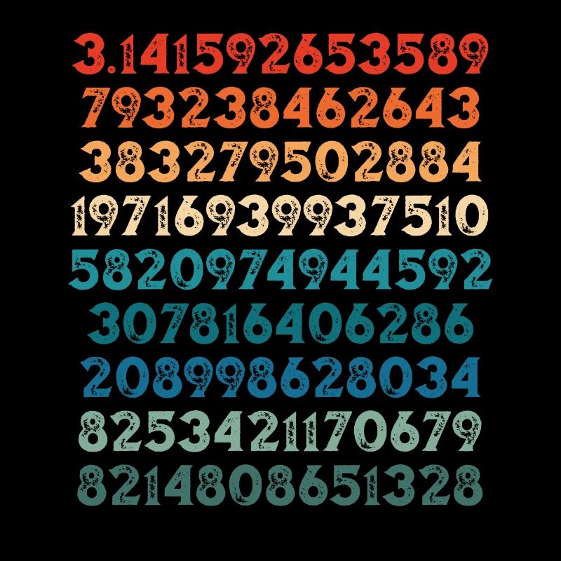 Pi numbers in many colors