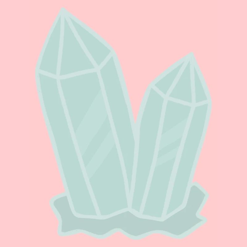 Crystal Cluster Geode Illustration