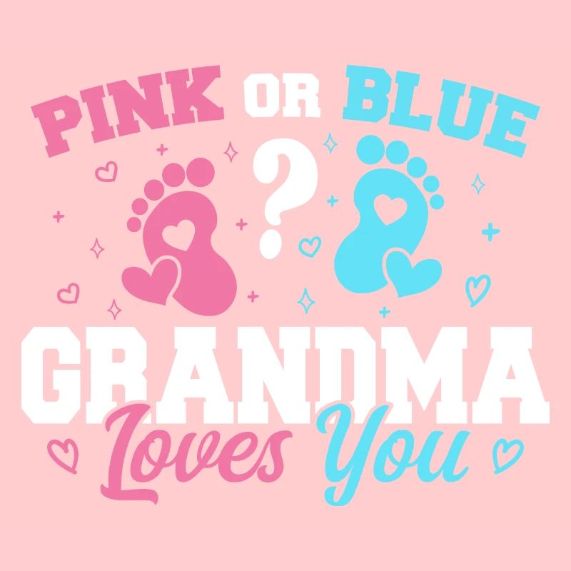 Rosa oder blaue Oma liebt dich - Lustige Oma