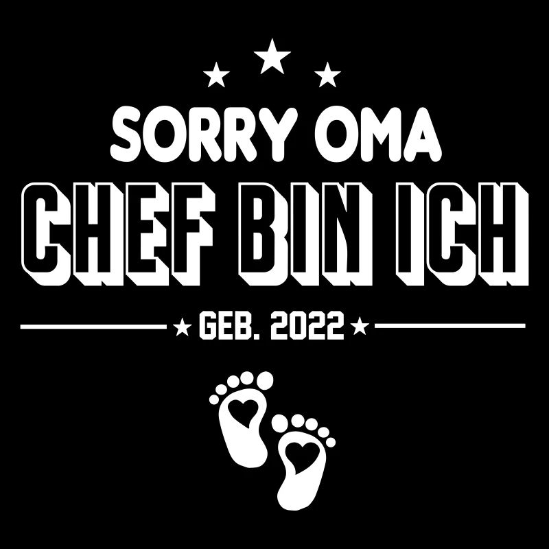 Säugling Baby 2022 Oma Chef bin ich