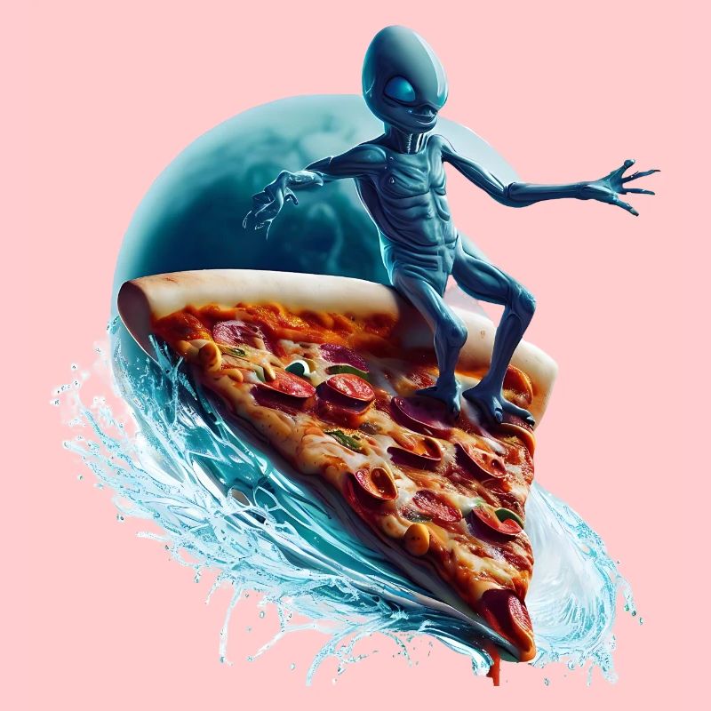 Pizza Surfer Alien