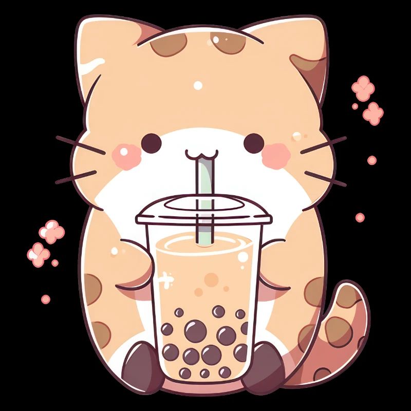 Kawaii Katze Bubble Tea Boba tea