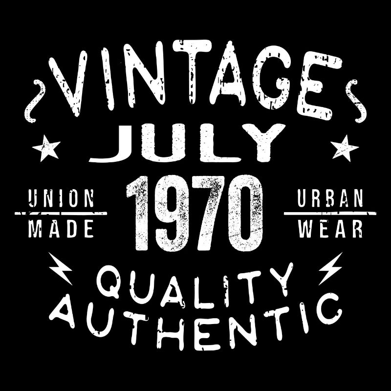 July 1970 Geburtstag im 1970 Geburtstagsgeschenk