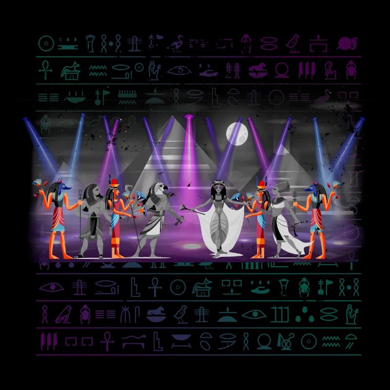 EDM Ancient Egypt Funny Modernized Partying Egypti