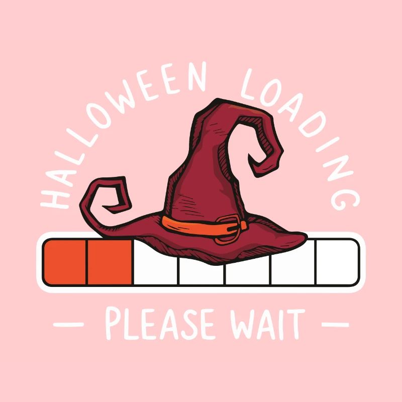 Hexenhut Spruch Halloween Loading Please Wait