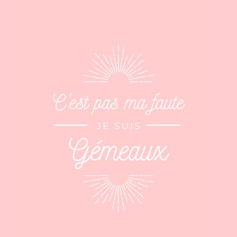 C'est pas ma faute je suis Gémeaux