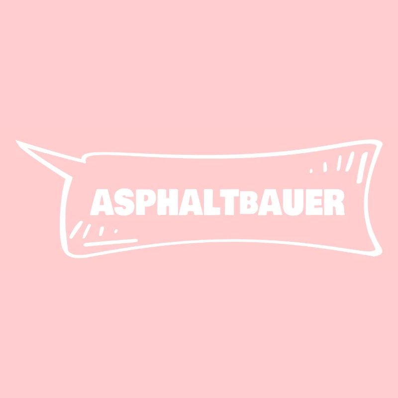 Asphaltbauer als Sprechblase