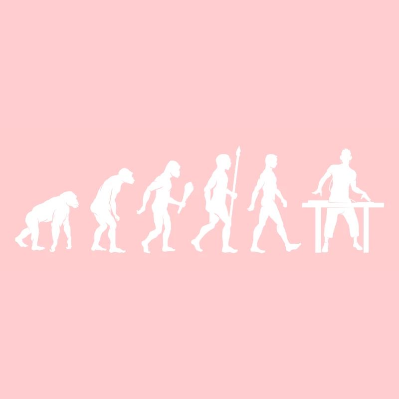 Lustige DJ-Evolution-Musiker-Geschenkidee