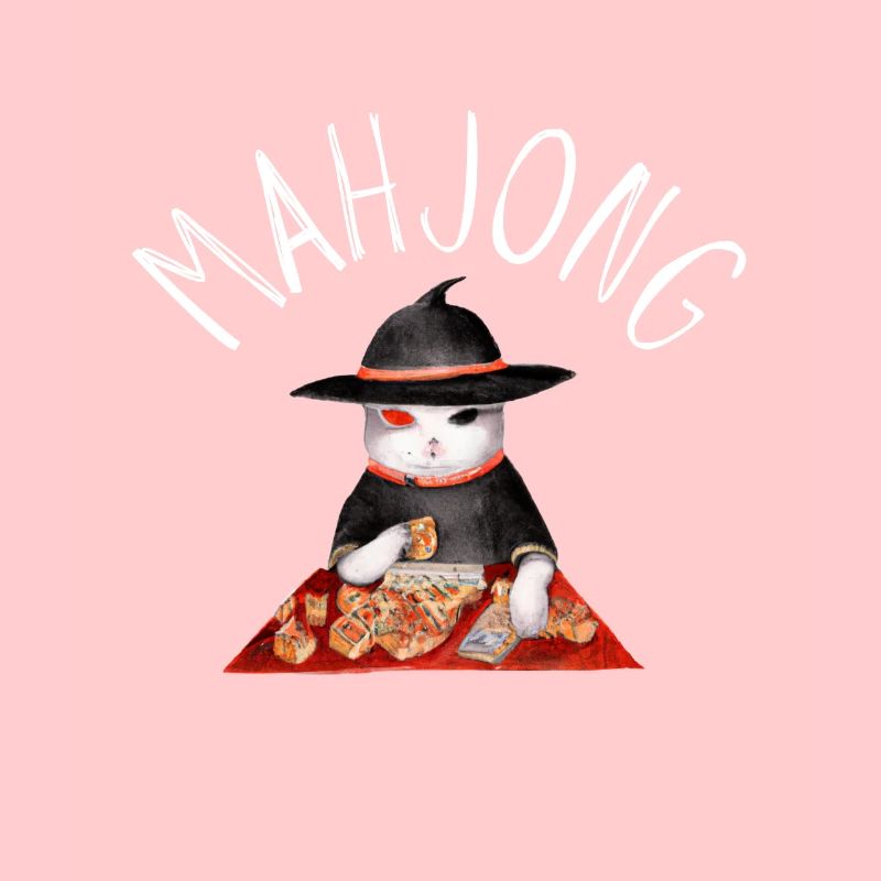 Cats Playing Mahjong