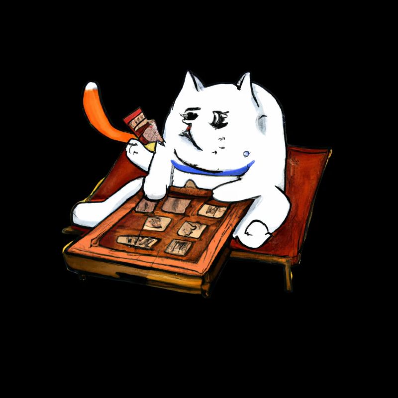 Cats Playing Mahjong