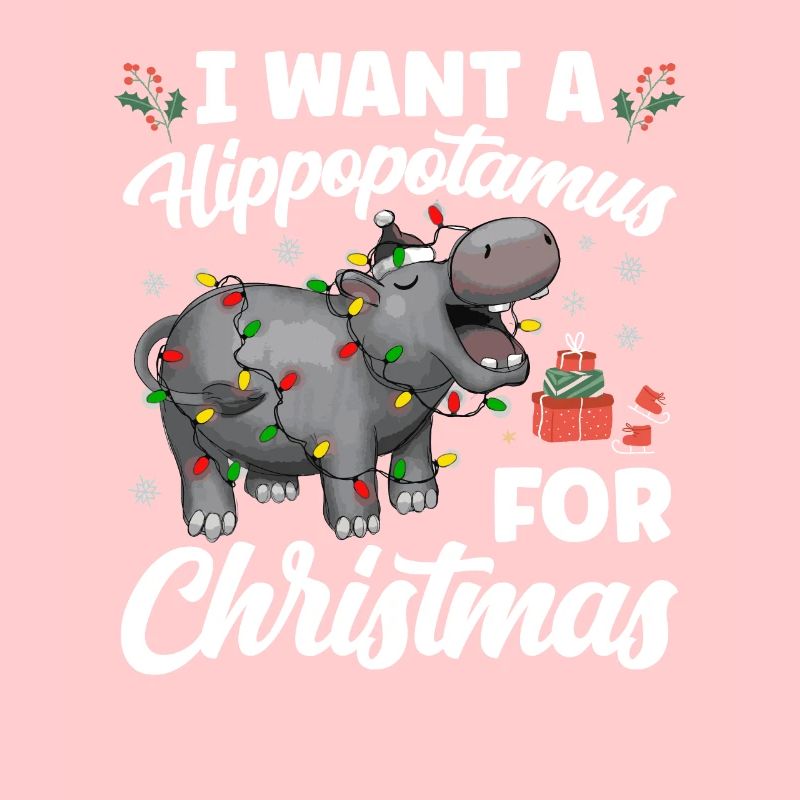 Nilpferd Weihnachten hippopotamus Geschenk