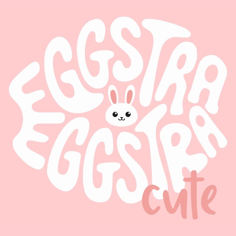 Eggstra lapin mignon mignon chasse aux œufs de lapin de Pâques