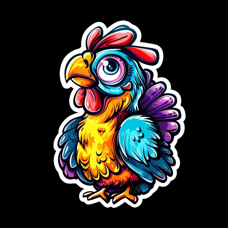 Buntes Huhn