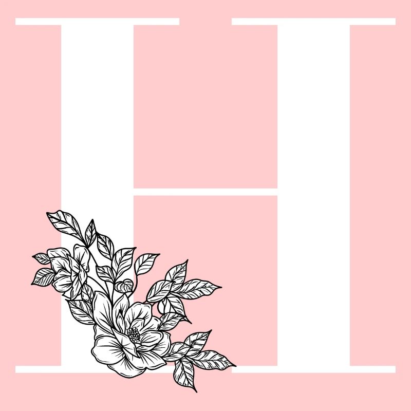 Letter H Flower