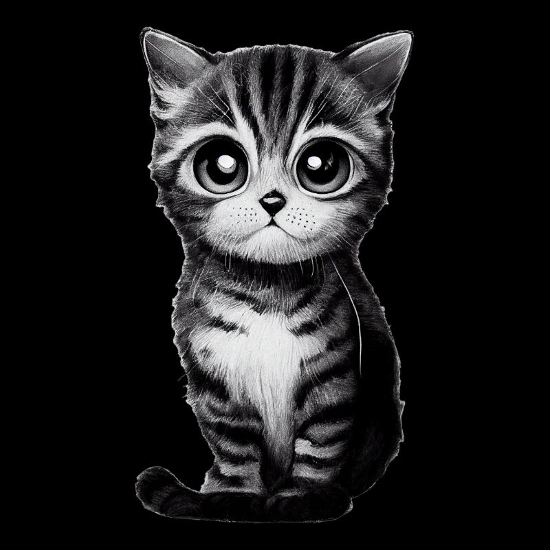 Drawn cat