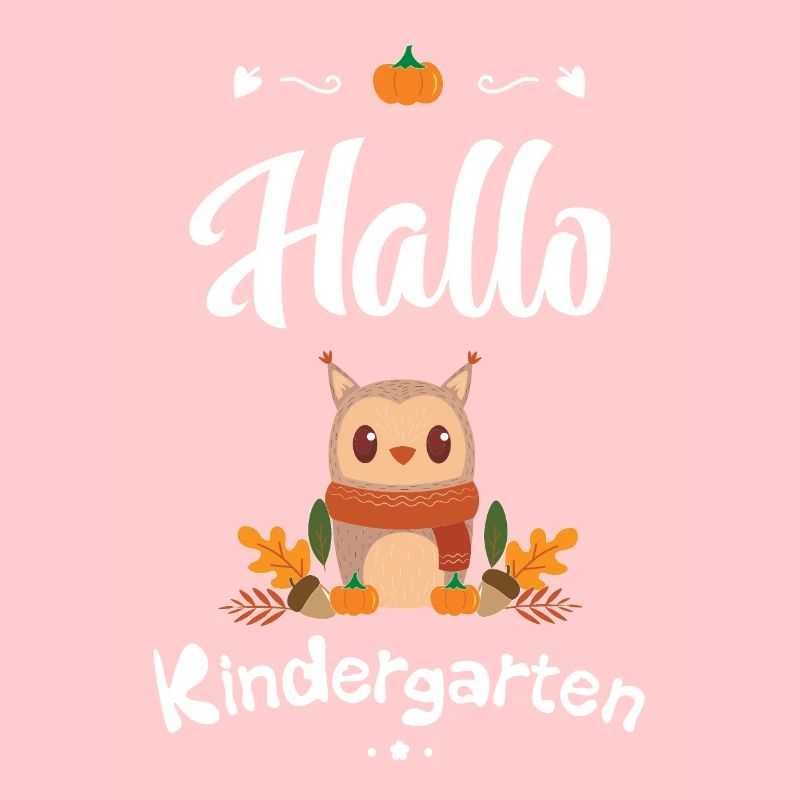 süßes Eulen Design mit Herbstmotiven