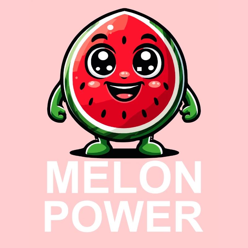 Illustration de pastèque heureuse