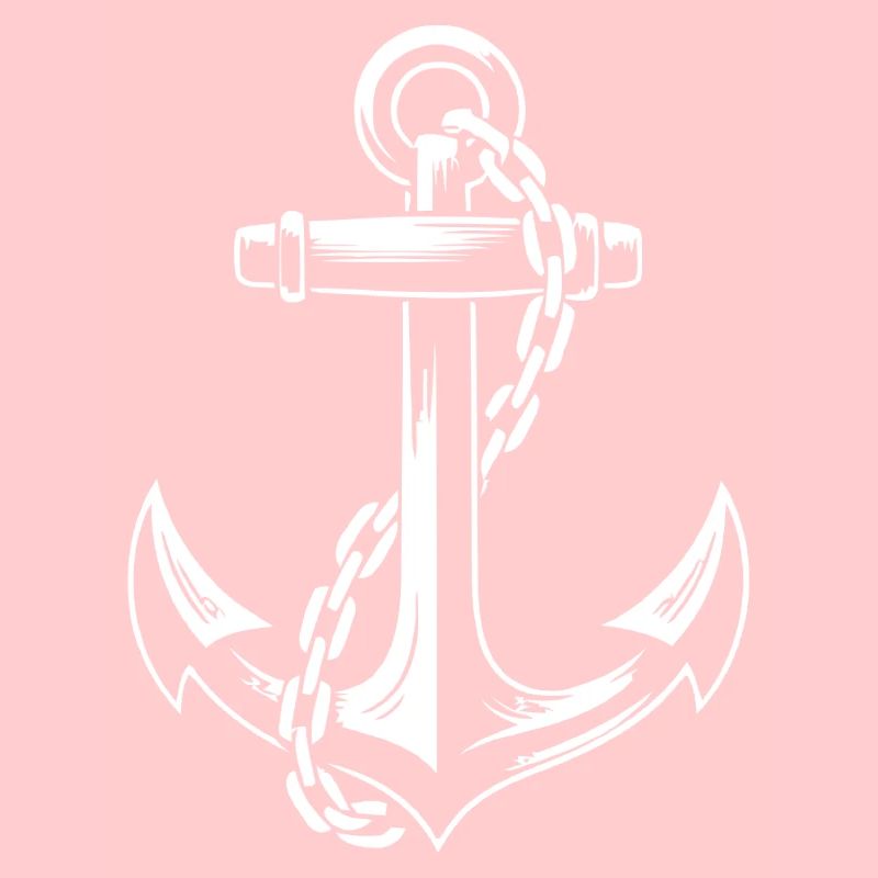 Robuster Schiffsanker mit Kette