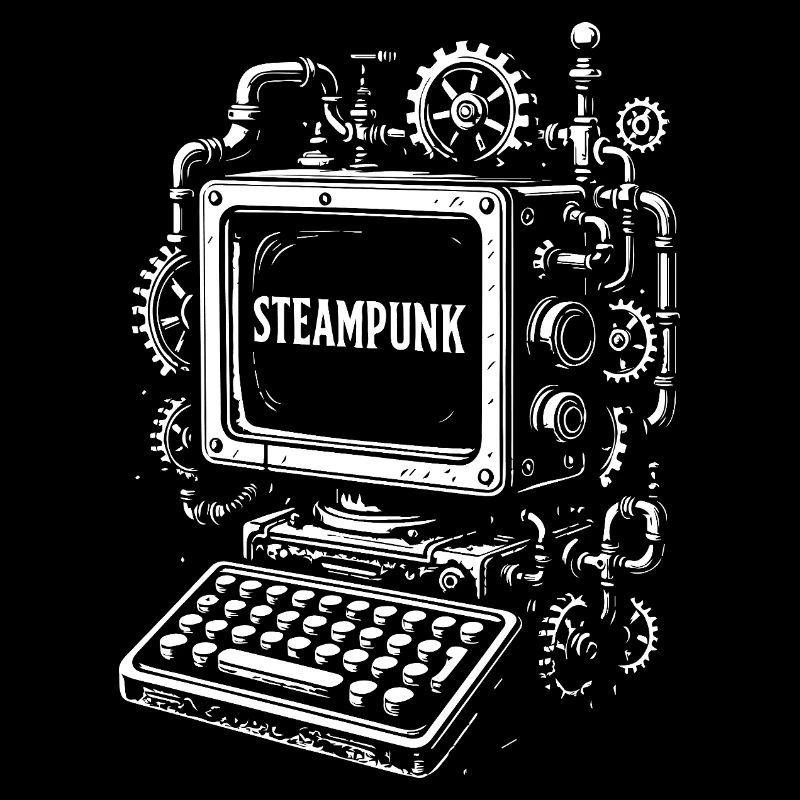 Engrenage d’ordinateur steampunk