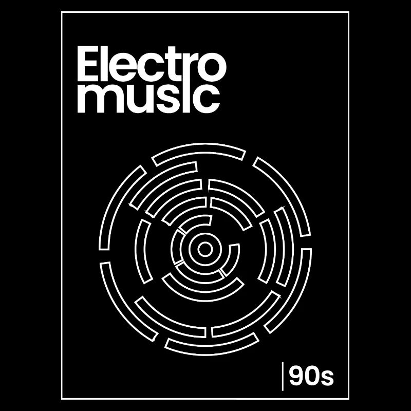 Electro Maze Techno Tee des années 90