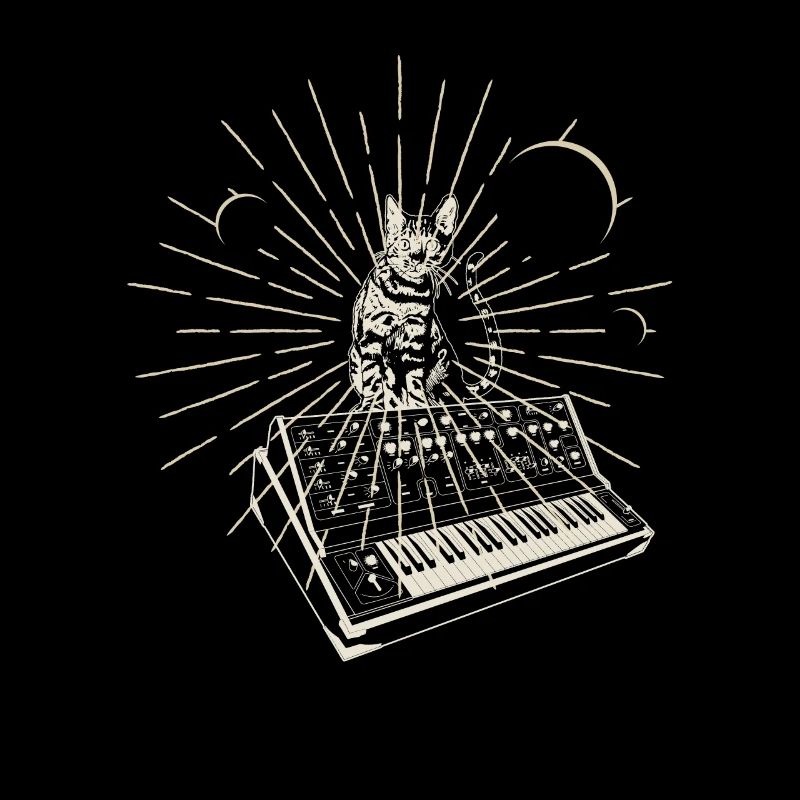 Modular Synthesizer Analog Moon Techno Acid Cat