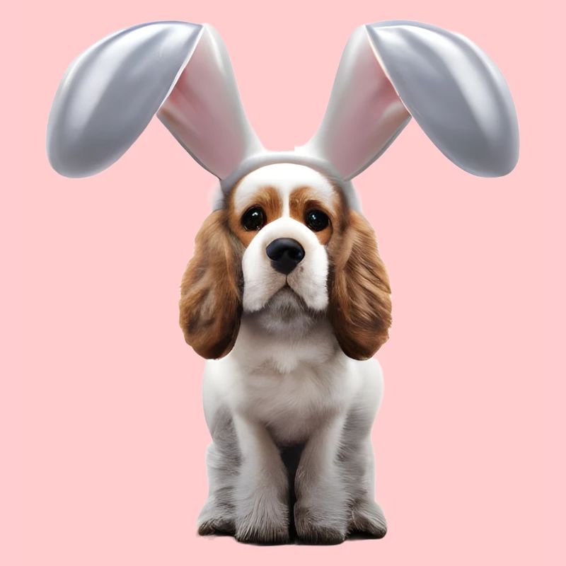 Cocker Spaniel anglais avec oreilles de lapin