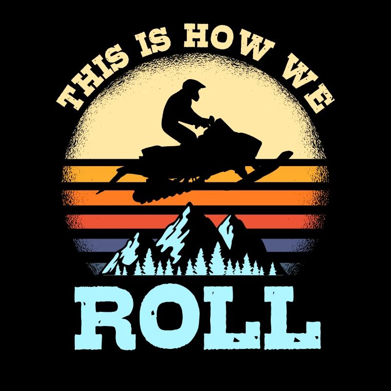 Snowmobile Driving T-Shirt Gift