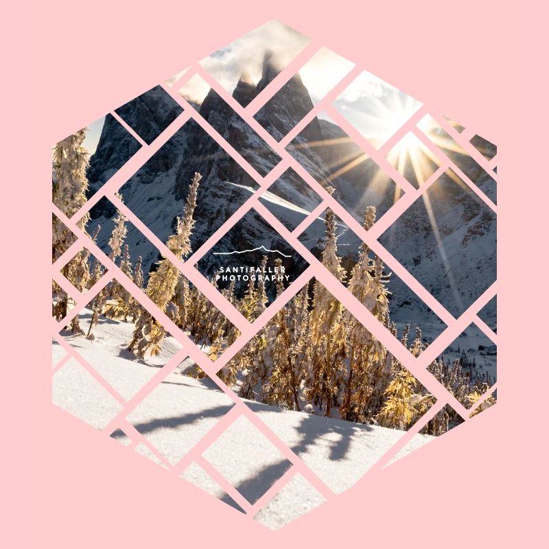 Dolomiten Seceda Winterlandschaft