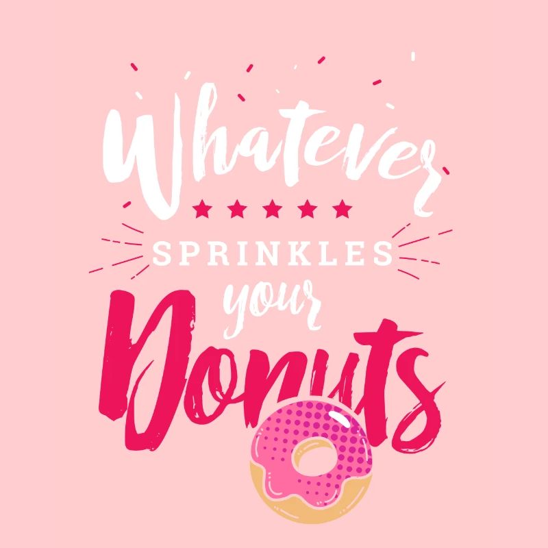 Donuts süß Schoko Logo Geschenk lecker Liebhaber
