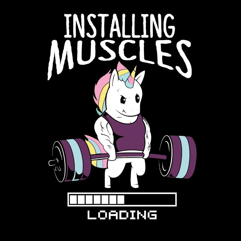 Bodybuilder Einhorn Einhörner Muskel Gym Geschenk