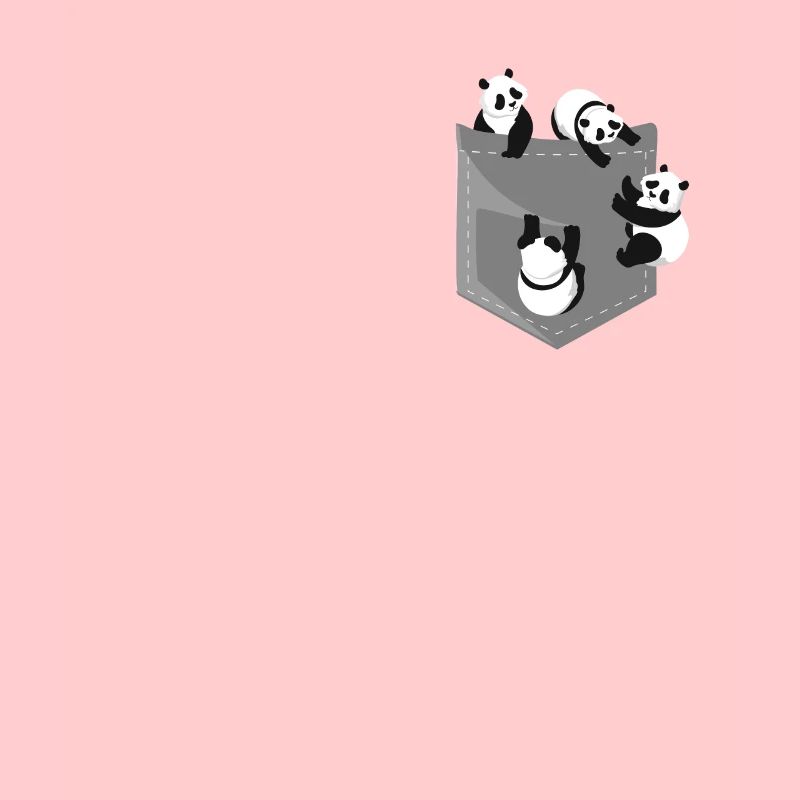 Panda in breast pocket