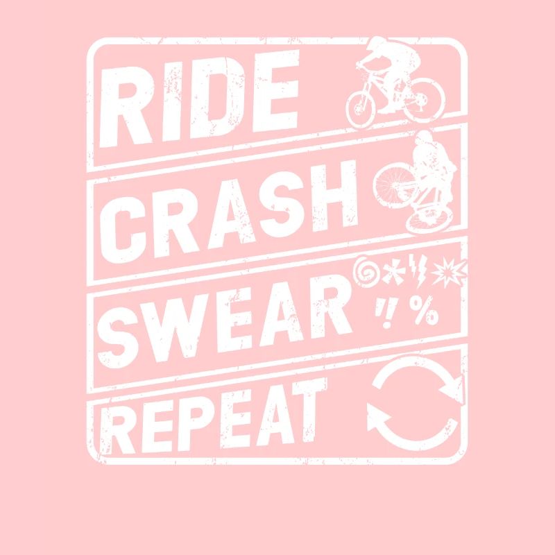 Vélo crash jure répéter