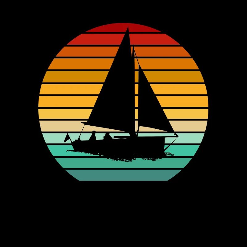 Vintage sailboat sailor sails sailing sailing ship