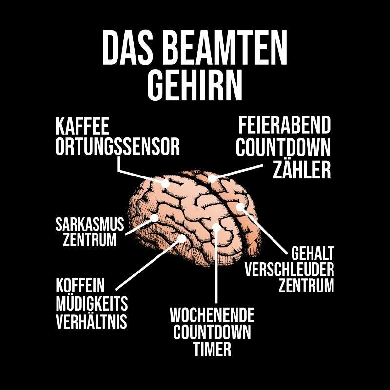 Beamter Gehirn Beamte Beruf Beamten Geschenk