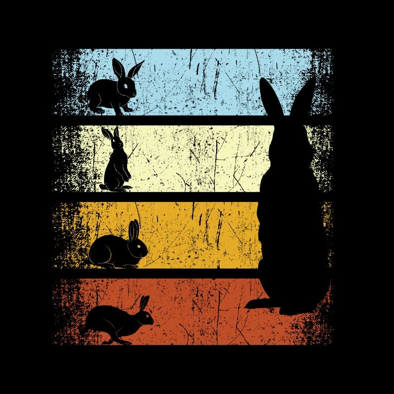 Vintage Rabbit Owner Rabbit Bunnies Retro