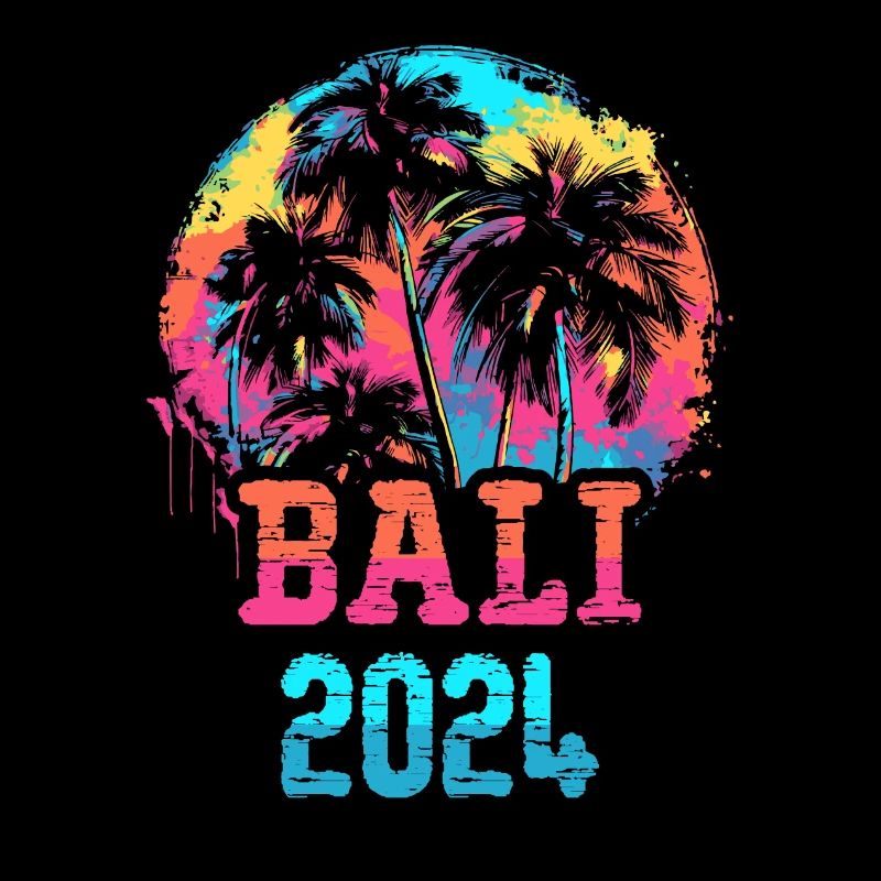 Bali 2024 Team Palm Trees Multicolored