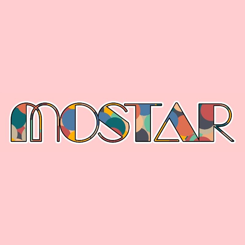 Typographie Rétro Pop Mostar