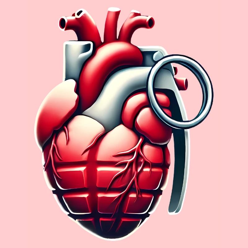 Explosive Herzgranate Design