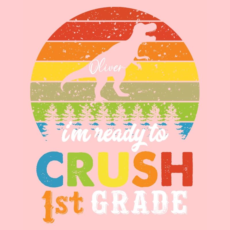 Ich bin bereit, Regenbogenmädchen Jungen der 1. Klasse zu zerquetschen