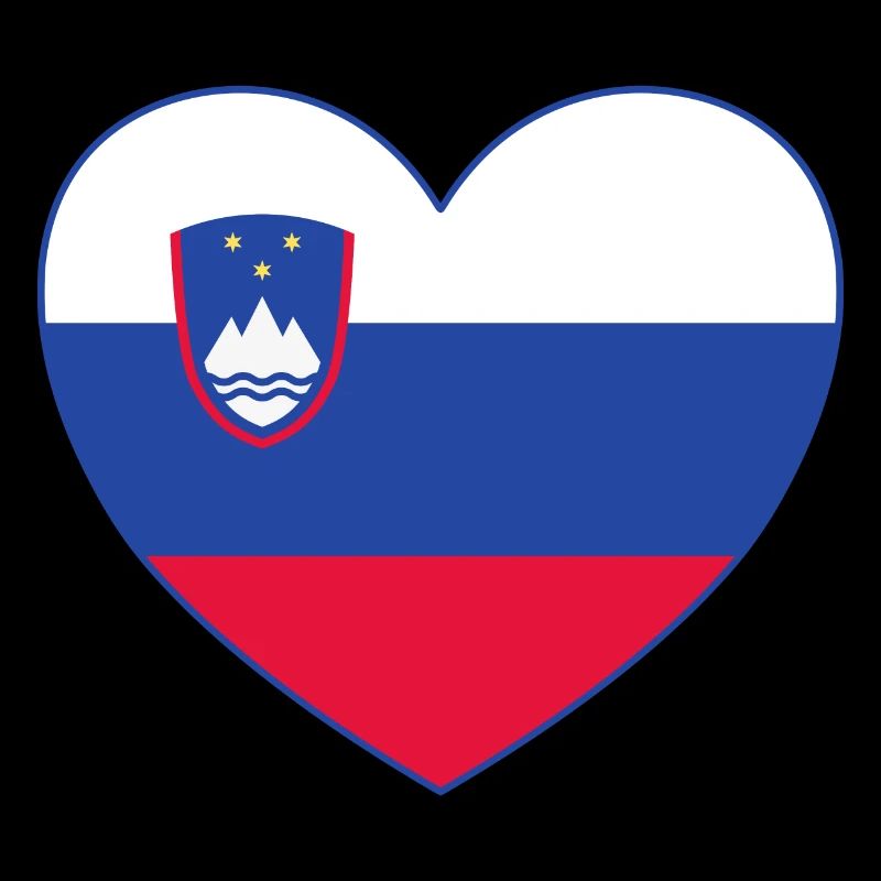 Slowenien Flagge Herz
