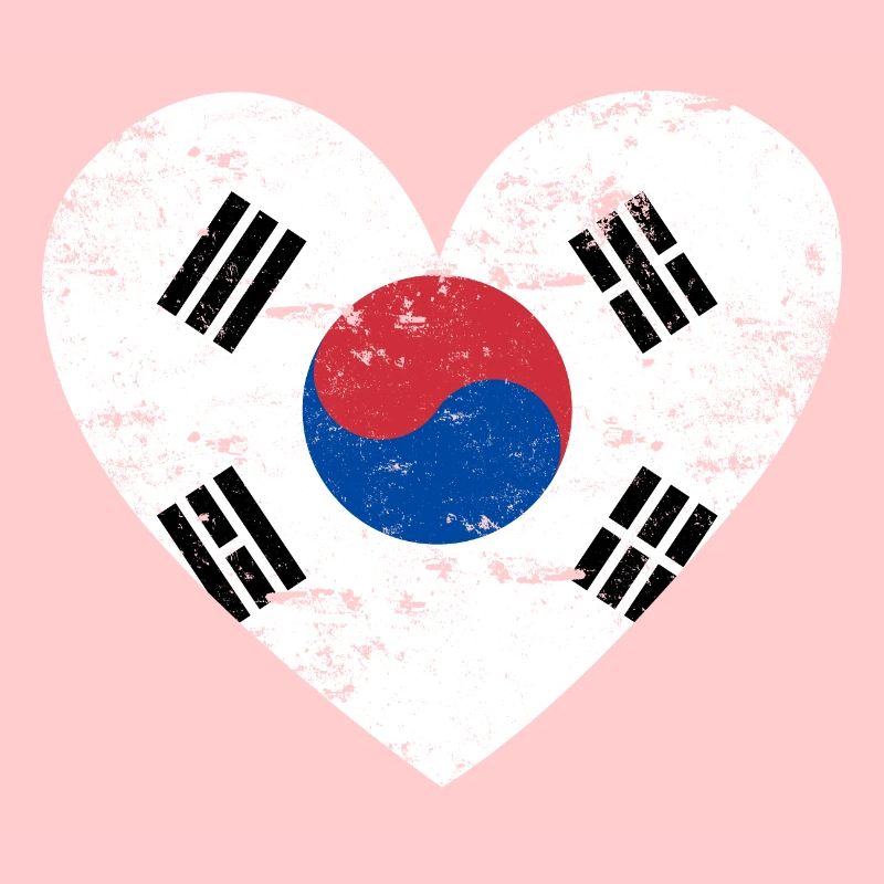South Korea Flaggenherz